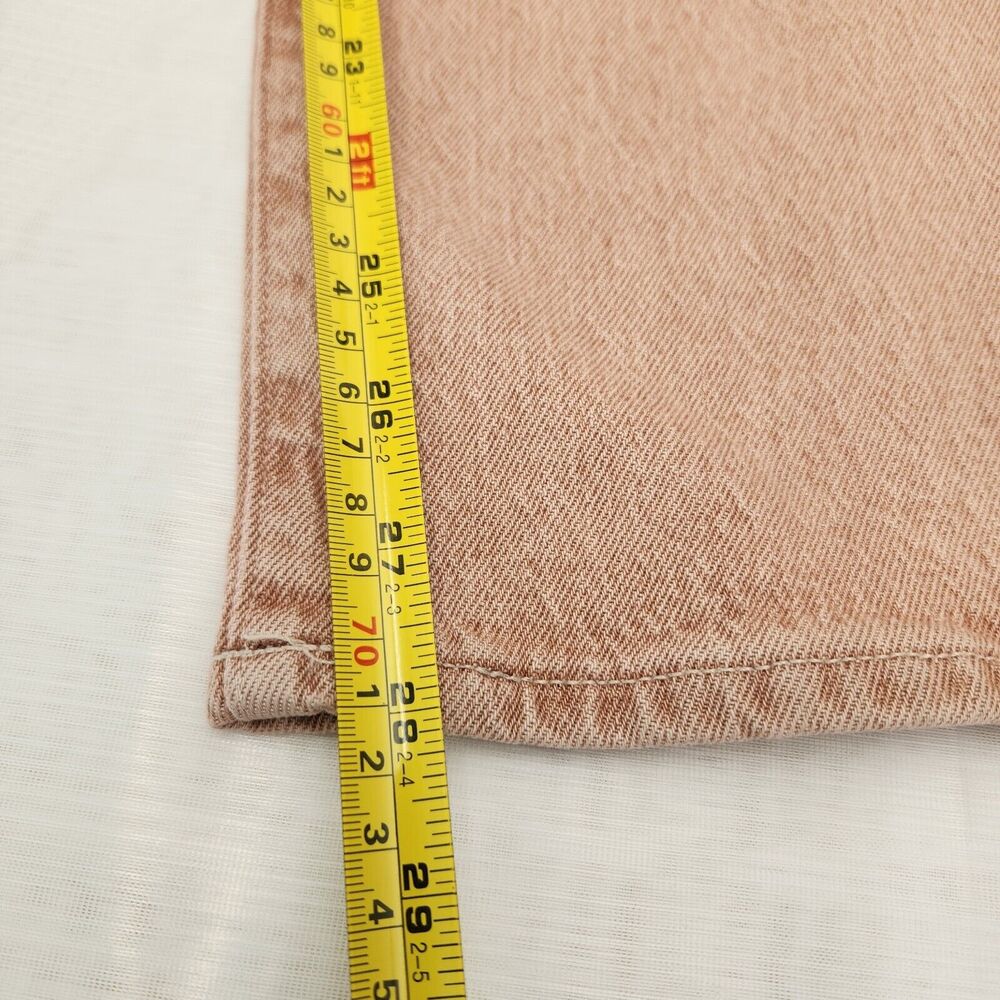 Levis Jean Women Size 33X29 Premium High Loose Wide Straight Leg High Rise Beige - Picture 16 of 16